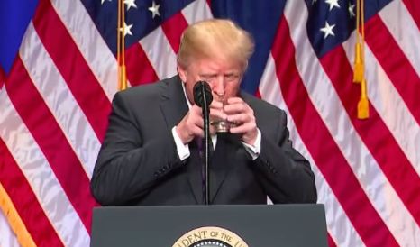 Donald Trump Mocked For Drinking Water Like A Little Child | HuffPost ...