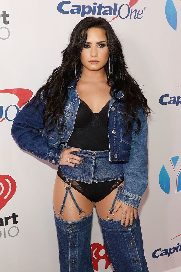 Lovato at the 2017 Y100 Jingle Ball on Dec. 17 in Sunrise, Florida. 