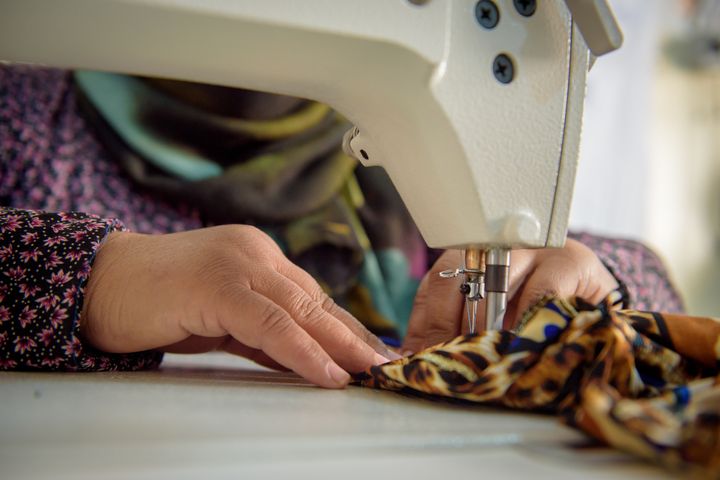 With help from Pastor Miled, World Vision, and the Lebanese organization MERATH, Fatima was able to resume her career as a seamstress. She now teaches others to sew and has a vibrant business.