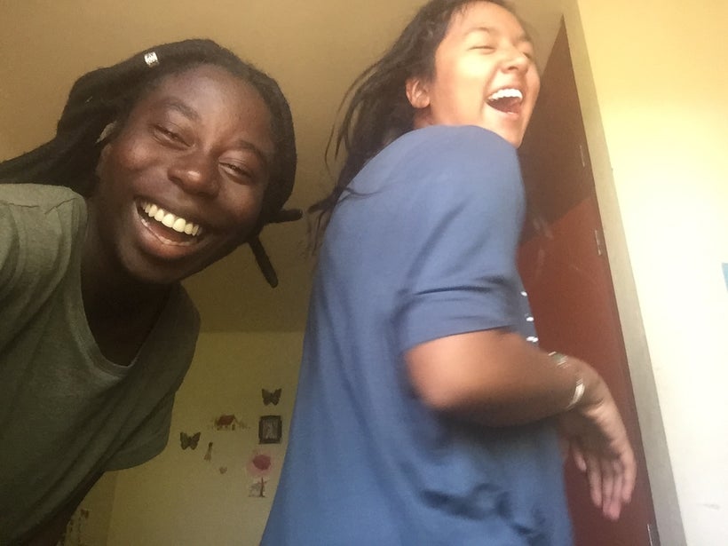 Toluwani and Global Citizen Year Fellow Yesenia in Ecuador.