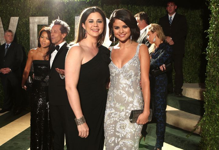 Selena Gomez and her mother, Mandy Teefey, at the Vanity Fair Oscar party on Feb. 26, 2012. 