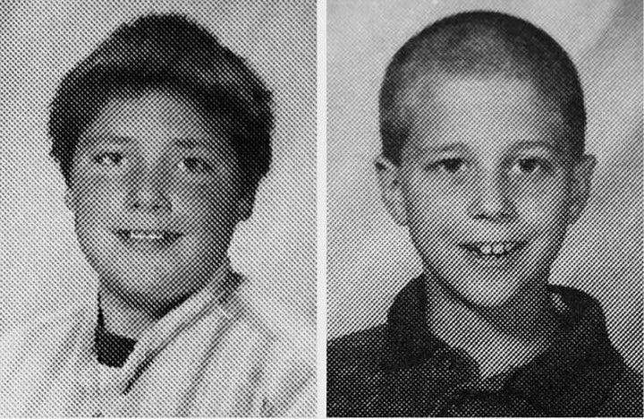 Mitchell Johnson, left, and Andrew Golden in undated yearbook photos.