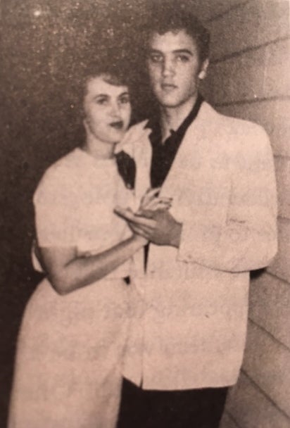 Wanda Jackson and Elvis Presley.