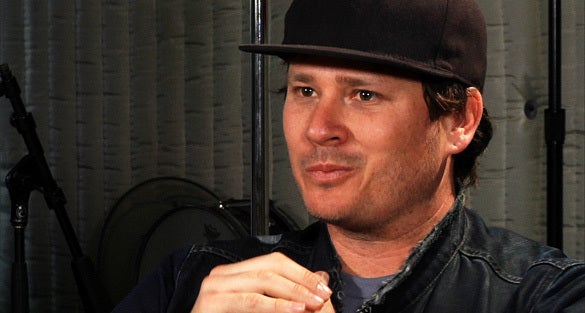 <p>Tom DeLonge during an interview with OpenMinds.tv.</p>