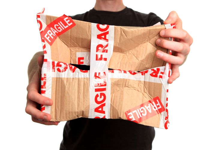The survey found parcels are going astray... (file picture) 