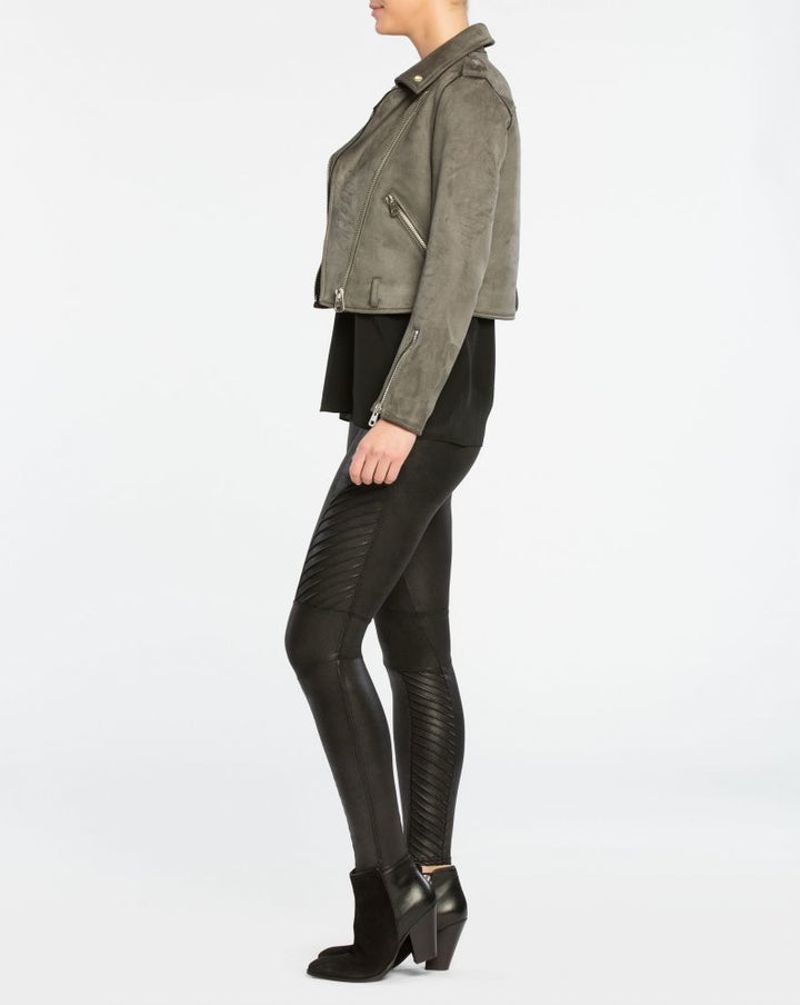 <p><strong>Spanx Faux Leather Moto Leggings </strong></p>