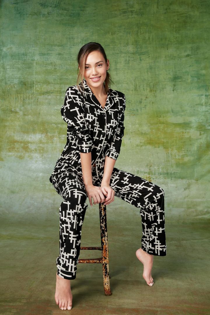 <p><strong>Bed Head</strong>’s<strong> WORD PLAY STRETCH CLASSIC PJ SET </strong> </p>