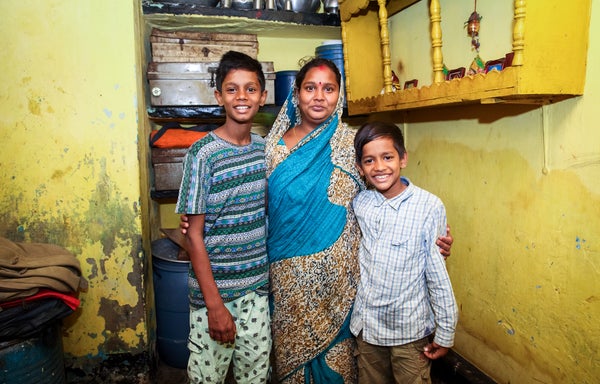 Parboti (35), Siba (13) and Goria (10), Dhaka Bangladesh