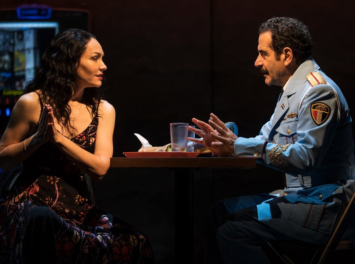 <p>Katrina Lenk and Tony Shalhoub in <em>The Band’s Visit</em></p>