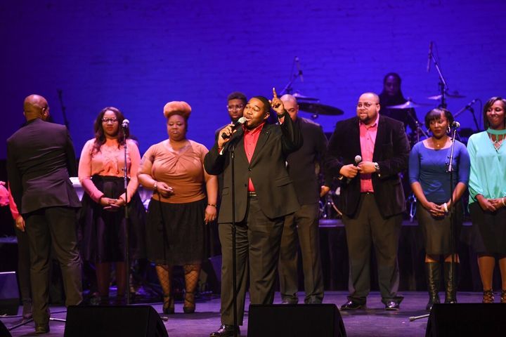 The Greater Allen Cathedral Choir performs at the Apollo Theater