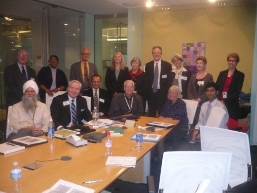 <p>Your NCCIH team with the author and ACIH team shortly after the plan was released, February 2011</p>