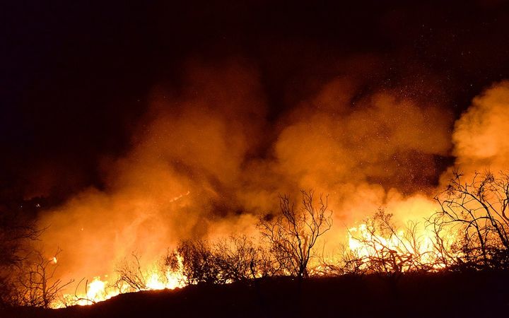 Carbon pollution from fires is harmful long after the blazes are out. Image via Santa Barbara County Fire Department