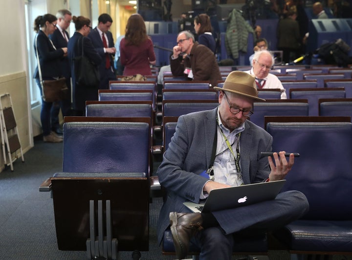 New York Times reporter Glenn Thrush is seen on Feb. 24, 2017, in Washington, D.C.