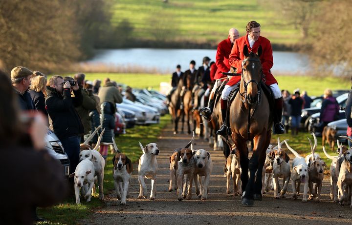 A Boxing Day hunt in Norfolk.