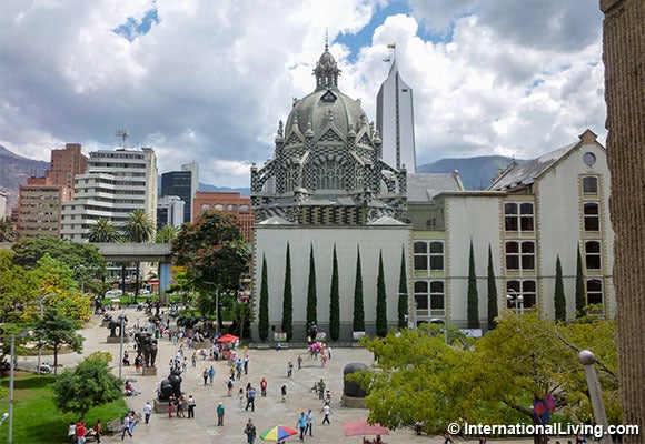 Downtown Medellin, Colombia.