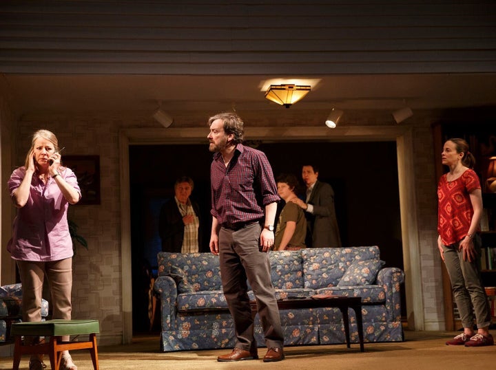 <p>Jeremy Shamos (center) in <em>If I Forget</em></p>