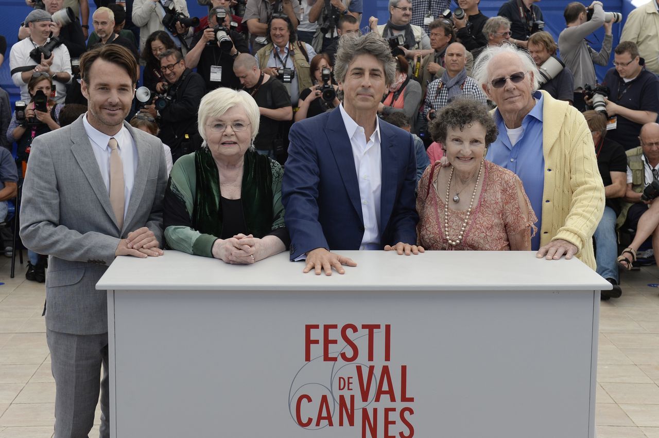 Will Forte, June Squibb, Alexander Payne, Angela McEwan and Bruce Dern at the 2013 Cannes Film Festival.