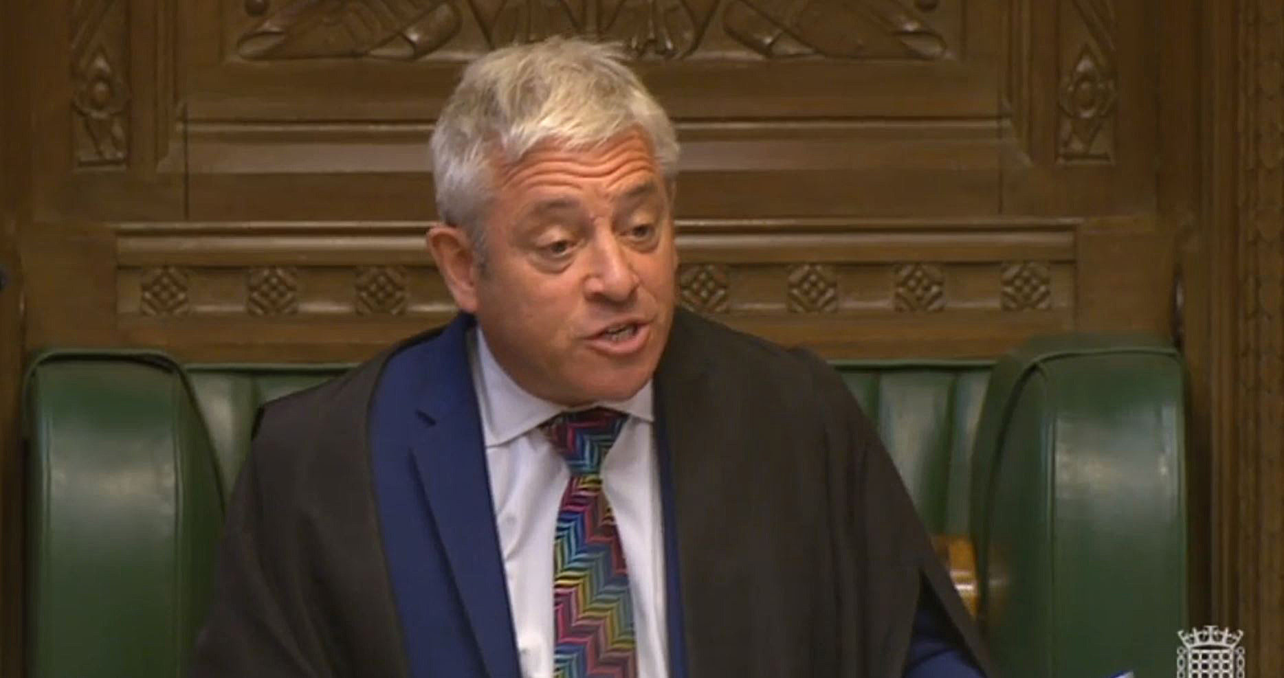 Commons clerks assist Speaker John Bercow in the chamber