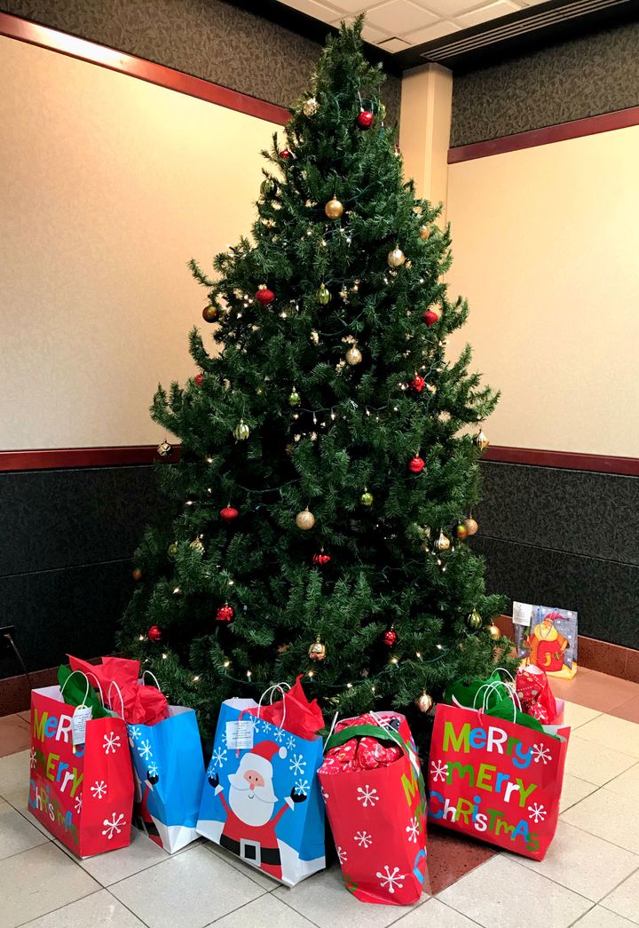 Norfolk Public Schools Angel/Giving Tree was empty, all the other gifts distributed. This is after our delivery. 