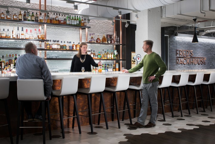 <p>Fred’s Rackhouse Bar, Beam Suntory Global Headquarters, Chicago</p>