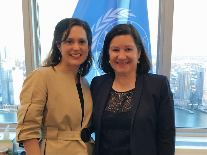  Dr. Daniela Ligiero, CEO of Together for Girls with Amb. Maria Luiza Viotti, Chef de Cabinet to the UN Secretary General. 