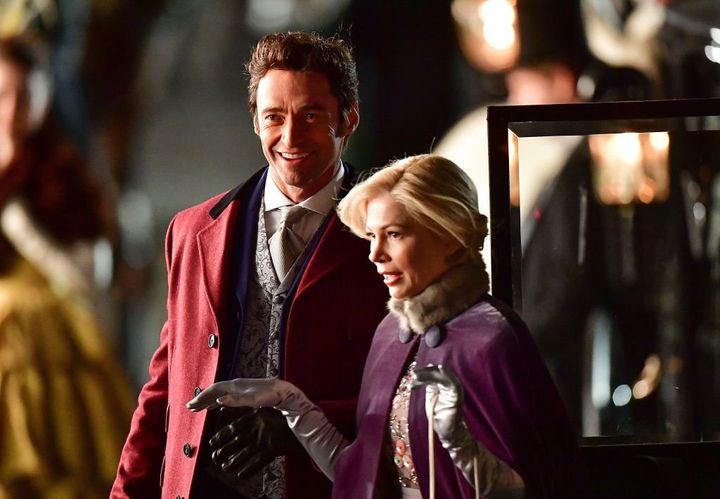 Hugh Jackman and Michelle Williams in “The Greatest Showman”