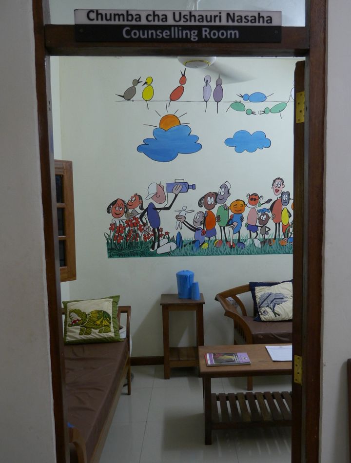 <p>Councelling room for child victims in Zanzibar</p>