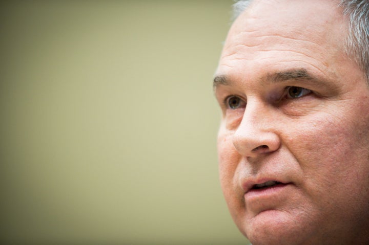 Scott Pruitt testified on Dec. 7 at the House Energy and Commerce Committee, his first public appearance before Congress since taking office.