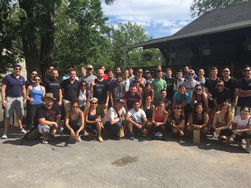 Team photo with one of Melody’s teams at Blue Apron