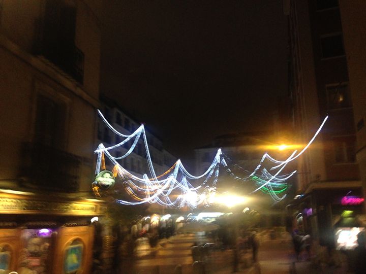 Lights in the Plaza de Chueca