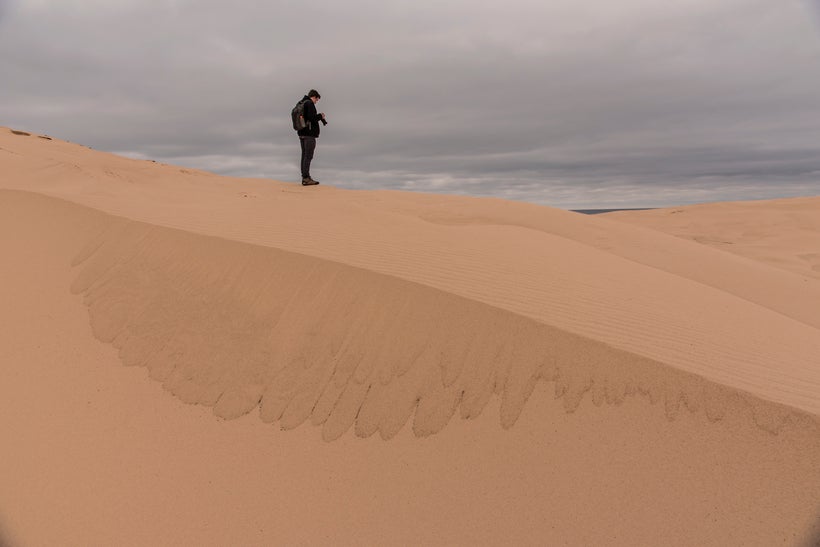 The ever-changing, ever-moving dunes of Silver Lake State Park.