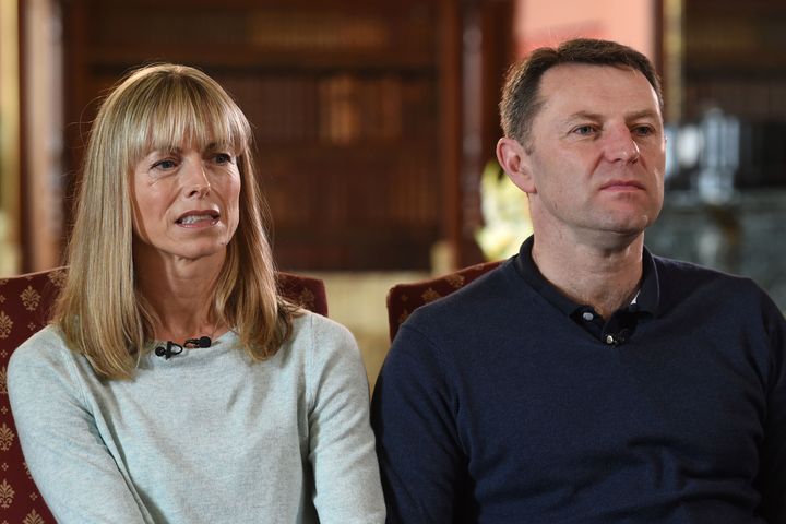 McCann's parents Kate and Gerry 