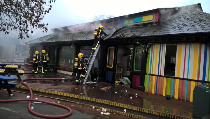 A number of zoo staff have been treated for shock and smoke inhalation 