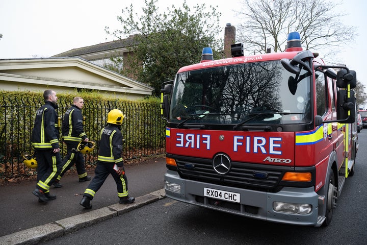 Fire crews took around three hours to bring the blaze under control.