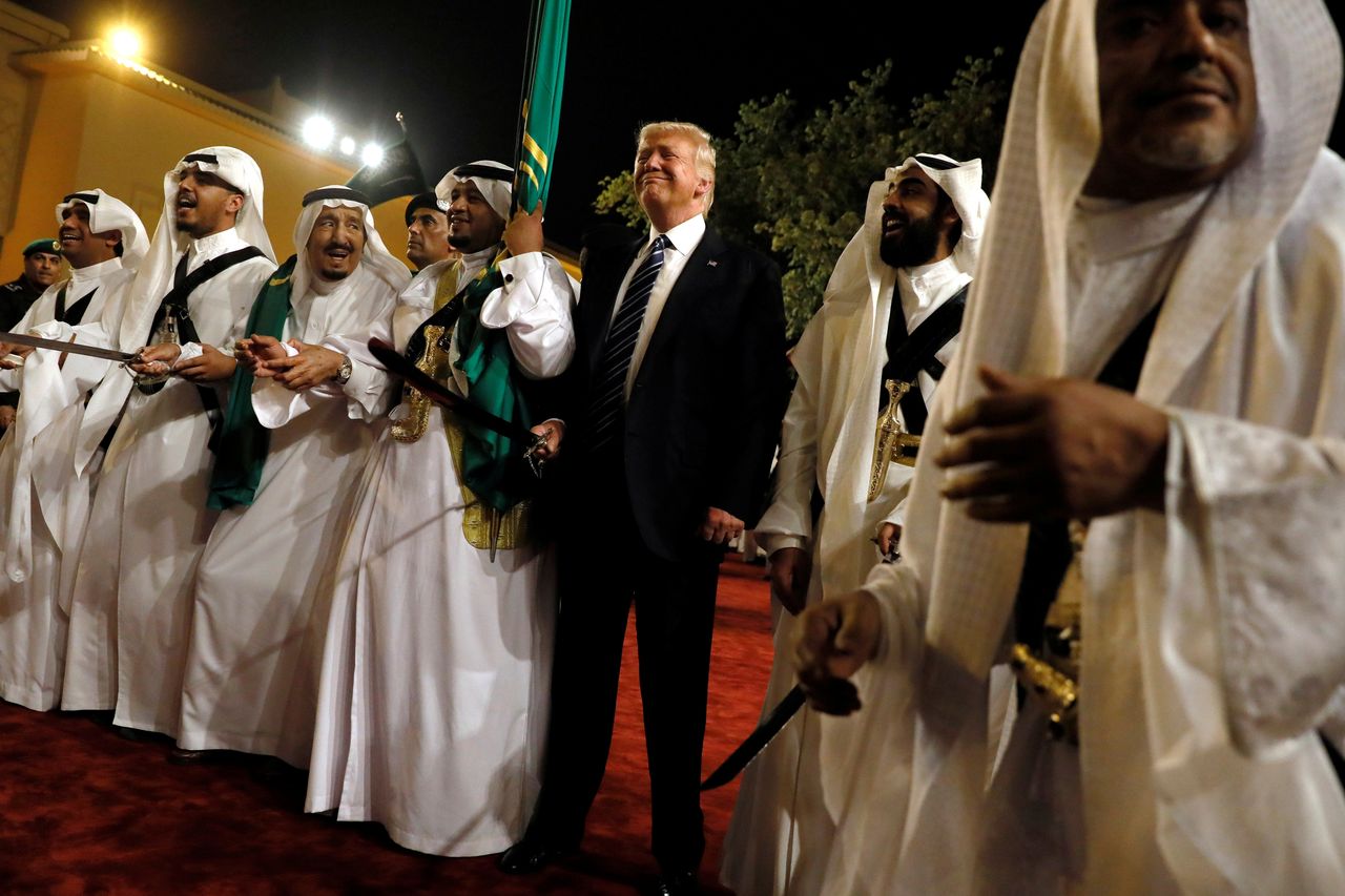 President Donald Trump during his stop in Saudi Arabia in May.