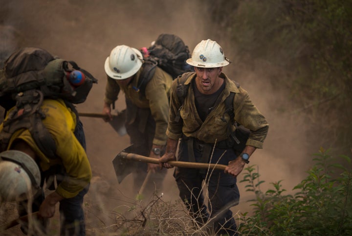 Hundreds of firefighters are still out battling the flame