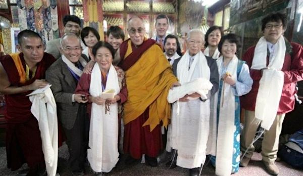 Our group had an Audience with His Holiness the 14th Dalai Lama in Bodh Gaya. Photo courtesy of Yoshimitsu Nagasaka.