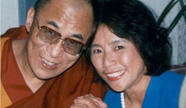 Dr. Kazuko Tatsumura first met His Holiness in 1972 in Dharamsala when she organized the first worldwide tour of Tibetan folk opera. Photo: Dr. Kazuko Tatsumura.
