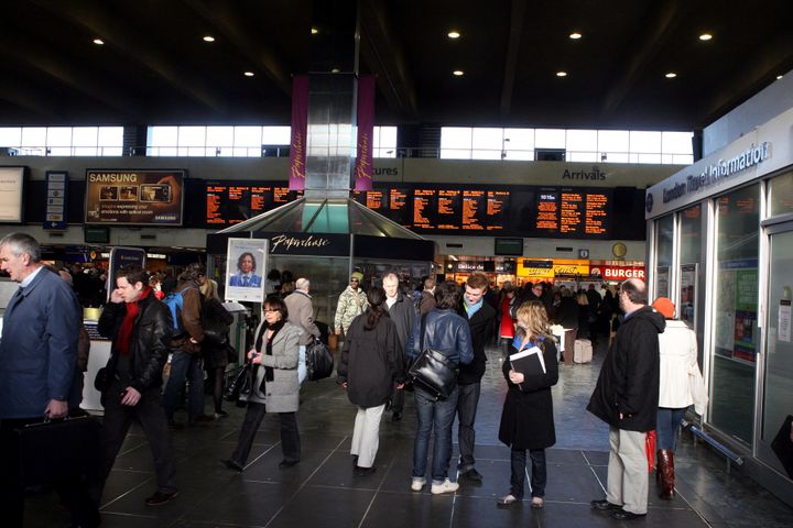 London's Euston station is usually among the UK's busiest 