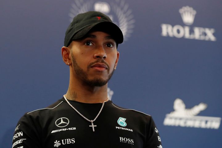 Formula One driver Lewis Hamilton posted a video to Instagram that showed him making fun of his young nephew for wearing a dress on Christmas.