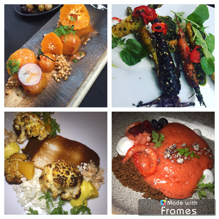 <p>Chef Tim Guiltinan of The Raymond 1886 impressed me with vegan dinner—a true highlight of 2017.</p>