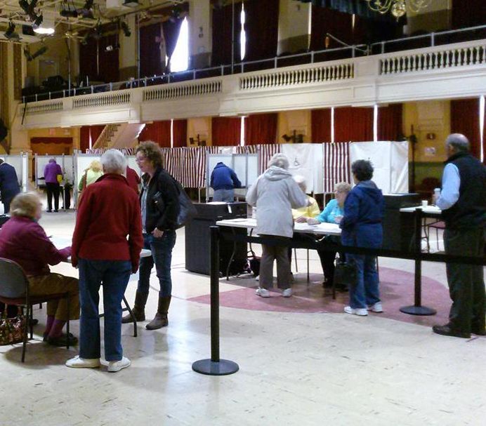 Voters in Montpelier, VT
