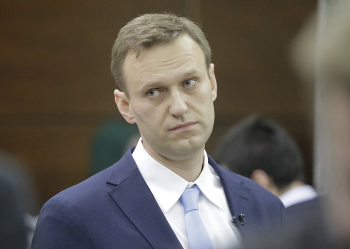 Russian opposition leader Alexei Navalny in Moscow on Dec. 24, 2017.