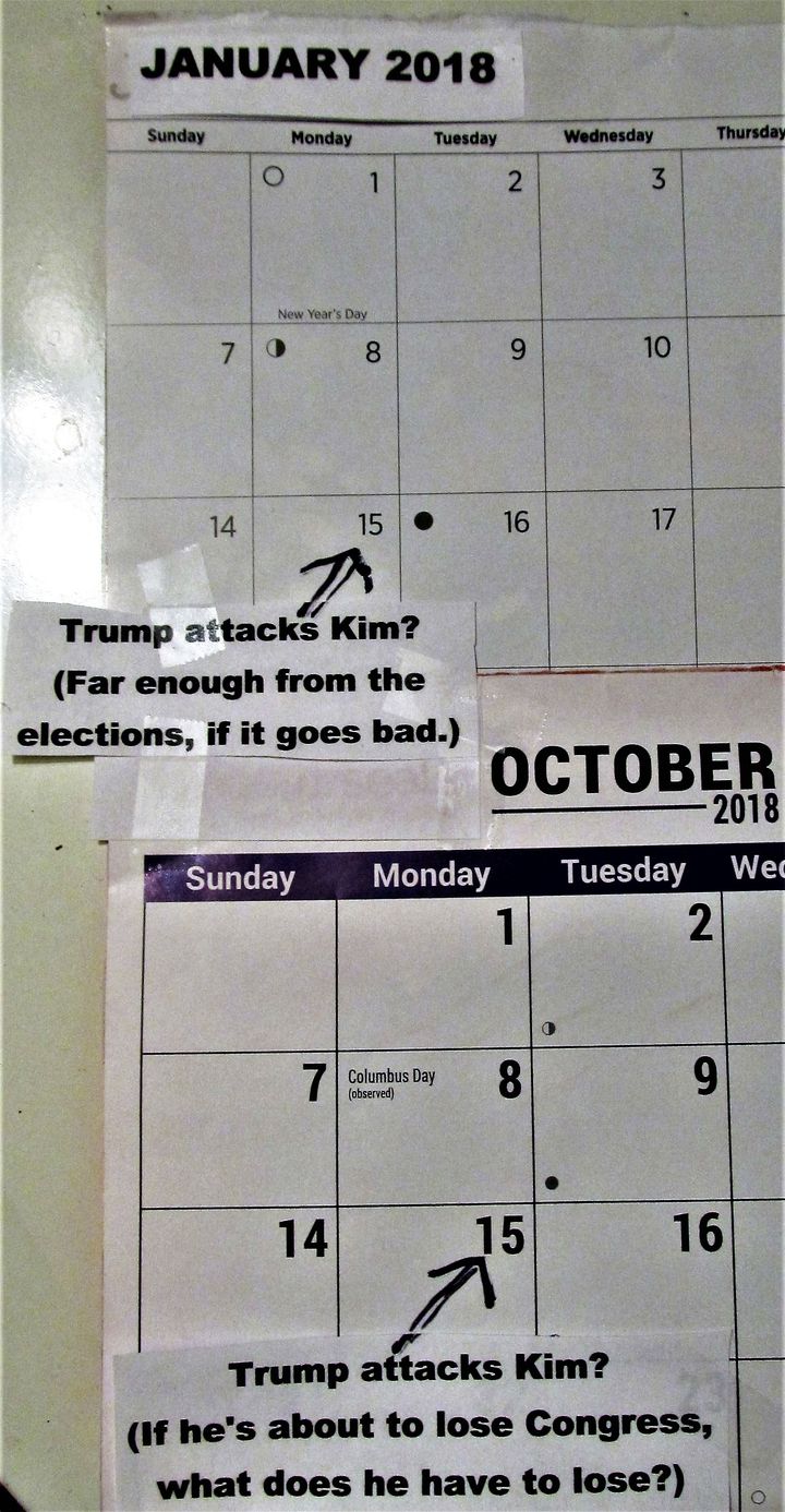 Donald Trump’s 2018 calendar?