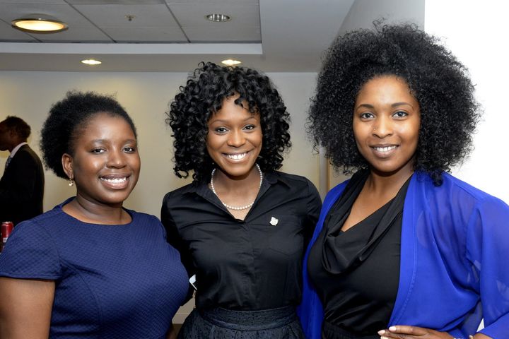 Ciara Brooks (r) for the National Black Public Relations Society’s Washington’s D.C. chapter Executive Meet and Greet with (l) Darnisha Johnson and (c) Antonice Jackson 