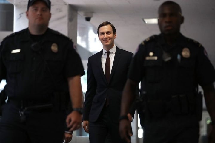 White House senior advisor and President Trump’s son-in-law Jared Kushner arrives at the Hart Senate Office Building on