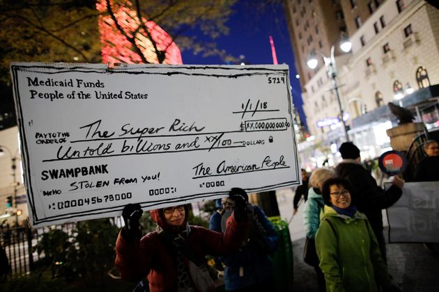 Proteste gegen die Reiche bevorzugende Steuerreform in den USA
