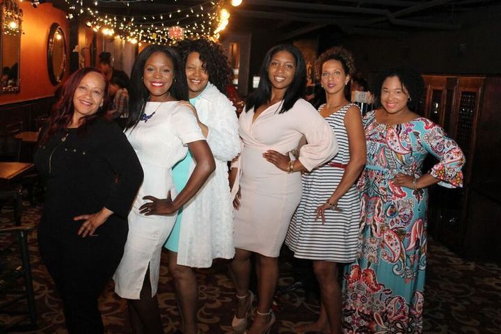 The National Black Public Relation Society’s Washington, D.C. chapter’s Entertainment PR Unfiltered panel. Left to right: Priscilla Clarke, Antonice Jackson, Gwendolyn Quinn, Ciara Brooks, Lisa Fager, and Candice Nicole