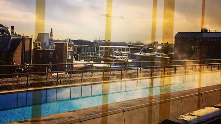 <p>View out across Amsterdam from the W’s top floor.</p>