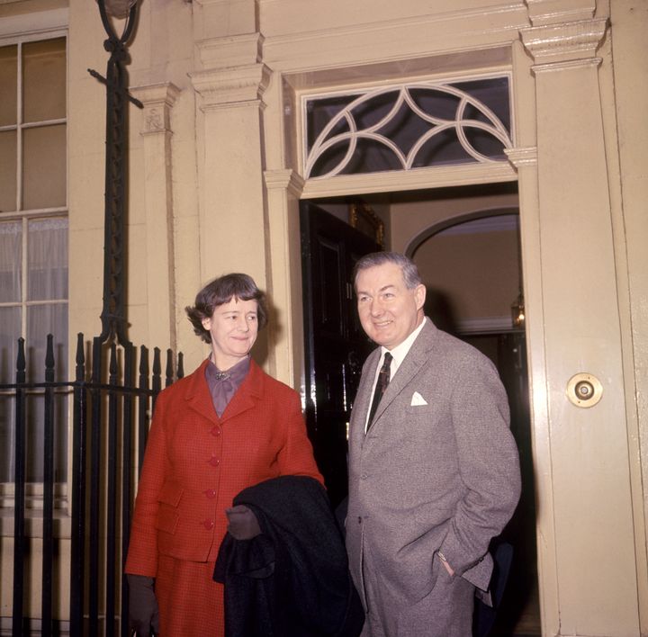 Audrey Callaghan with her husband James Callaghan, then-Chancellor of the Exchequer.